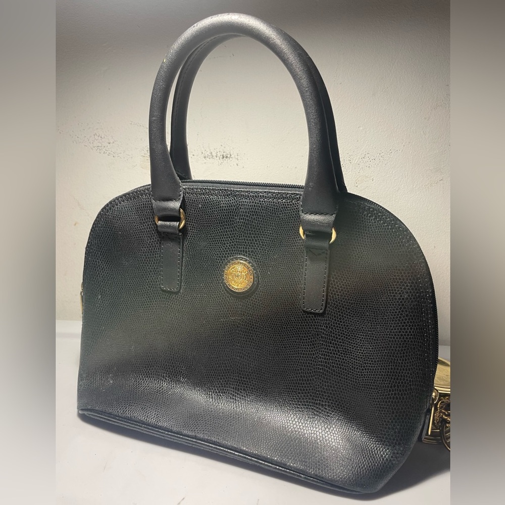 Vitage Pierre Balmain leather black